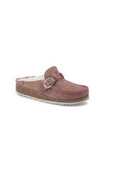 Birkenstock Buckley Shearling Suede Leather | Pink Clay | Narrow