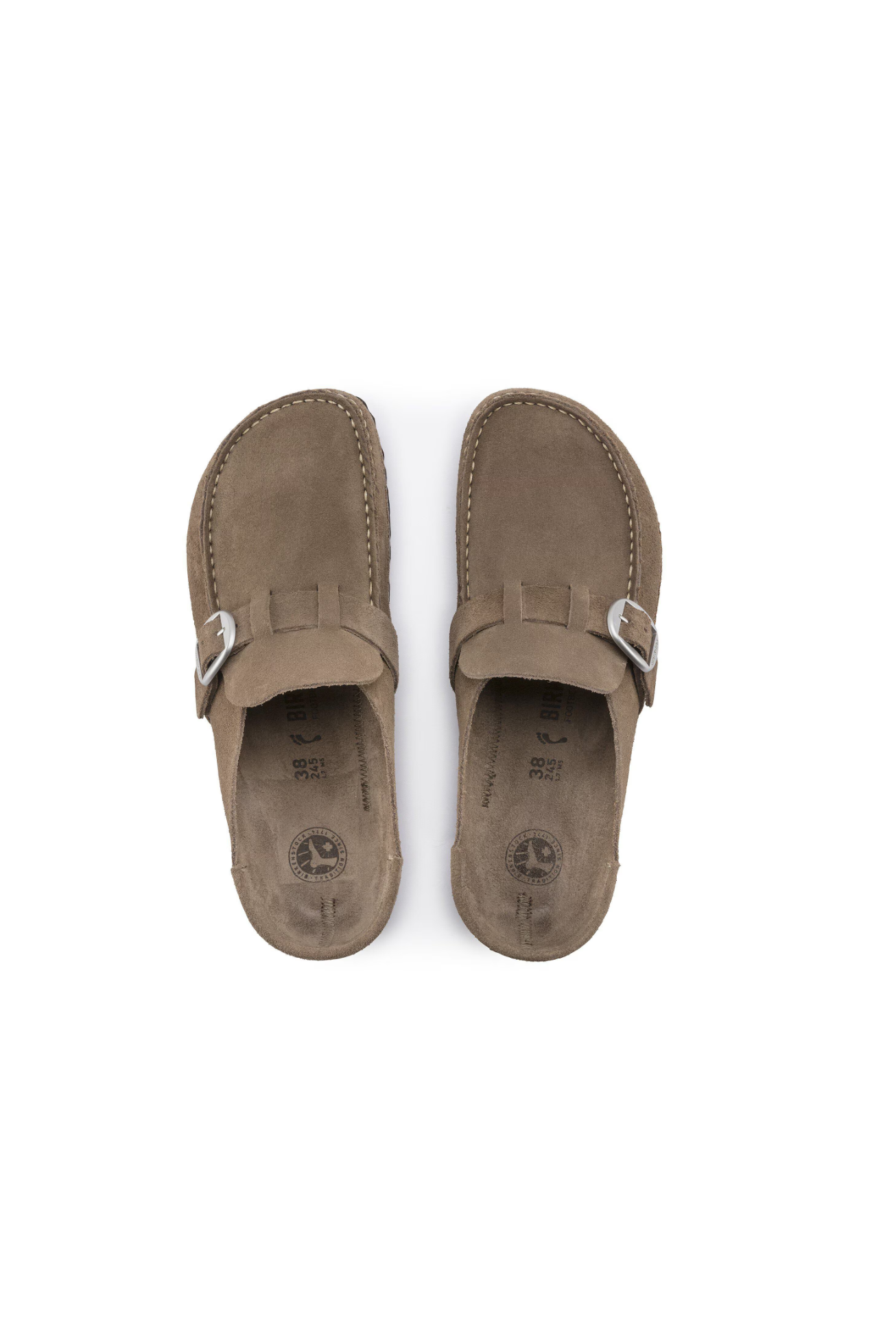 Birkenstock Buckley Suede Leather | Gray Taupe | Regular