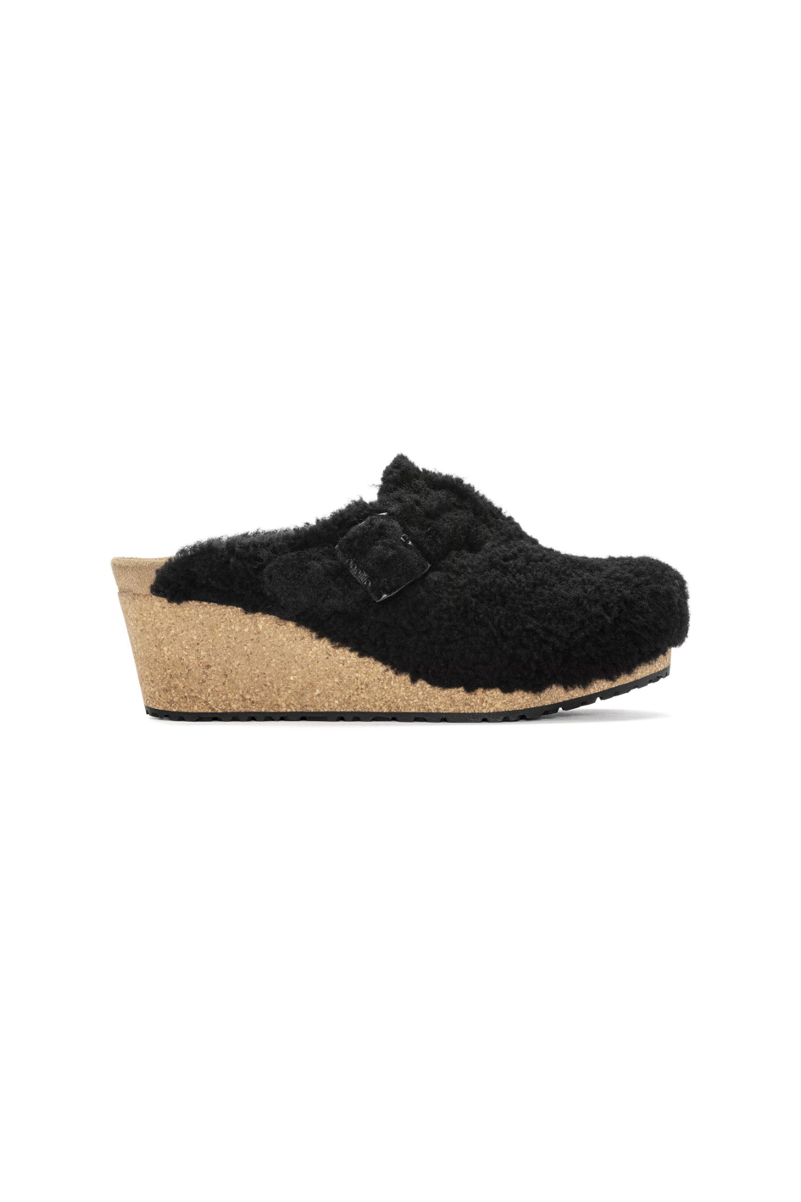 Birkenstock Fanny Teddy Shearling Clog Teddy | Black | Narrow