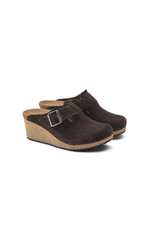 Birkenstock Papillio Fanny Suede Clog | Roast | Narrow