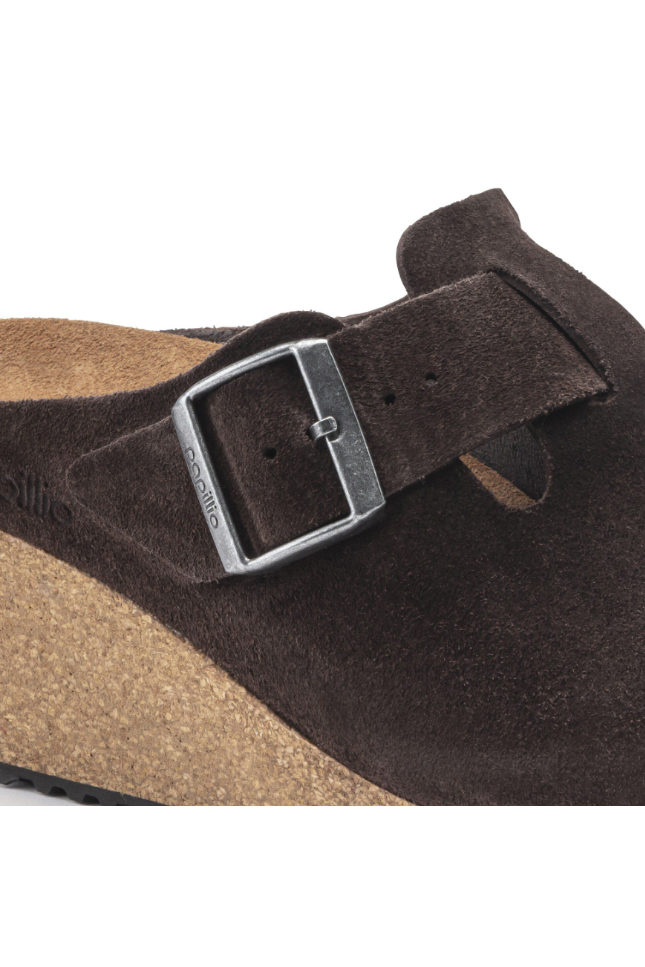 Birkenstock Papillio Fanny Suede Clog | Roast | Narrow