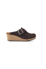 Birkenstock Papillio Fanny Suede Clog | Roast | Narrow