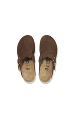 Birkenstock Fanny Ring-Buckle Suede Clog | Dark Tea | Narrow
