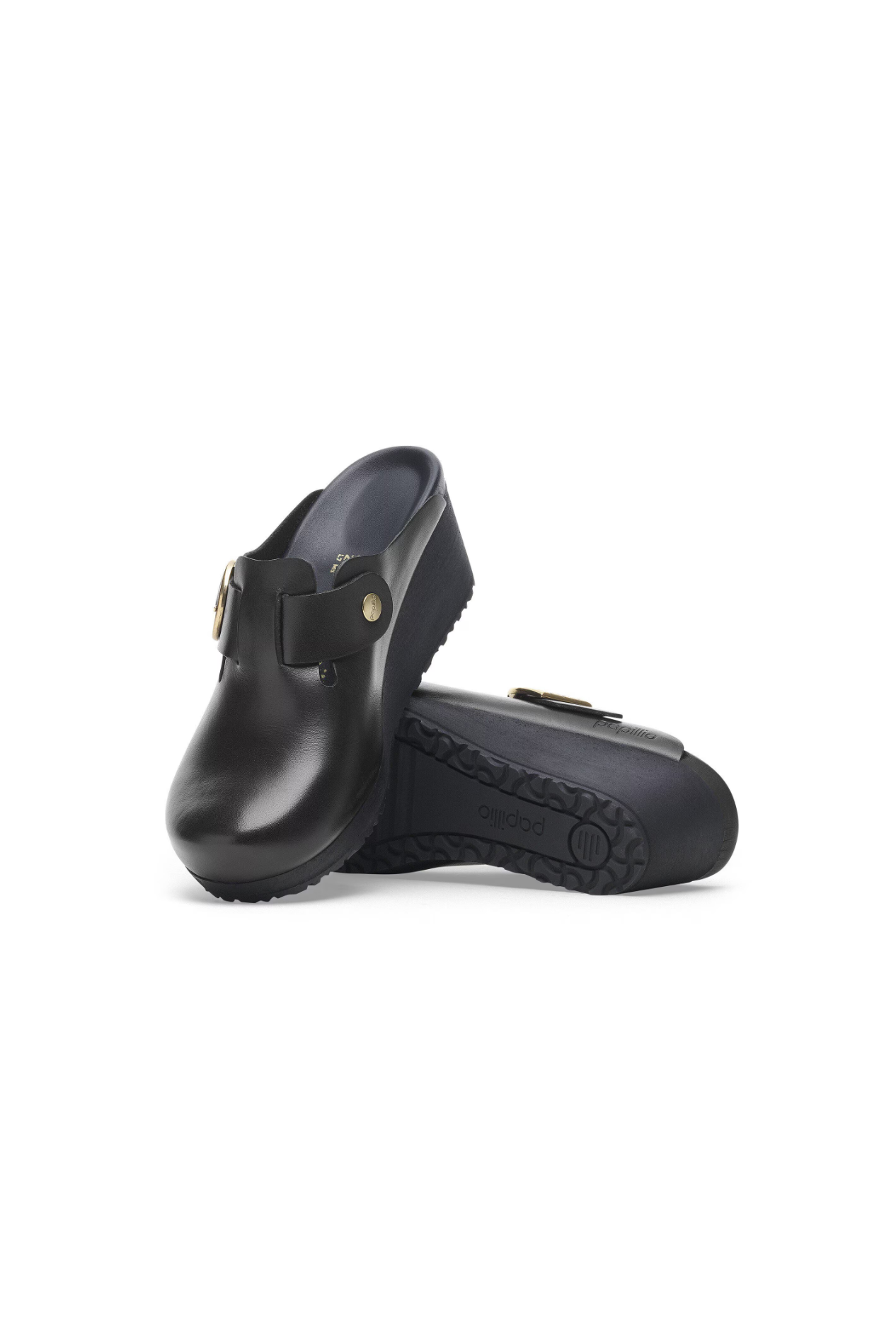 Birkenstock Fanny Ring-Buckle Natural Leather | Black/Black | Narrow