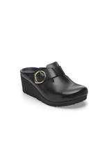 Birkenstock Fanny Ring-Buckle Natural Leather | Black/Black | Narrow