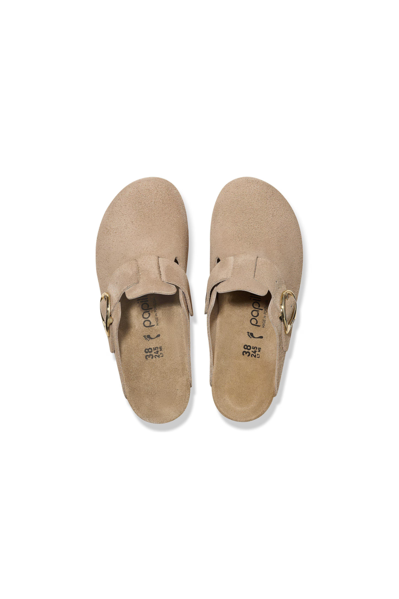 Birkenstock Fanny Ring-Buckle Suede Leather | Warm Sand | Narrow