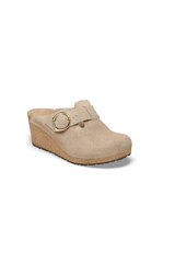 Birkenstock Fanny Ring-Buckle Suede Leather | Warm Sand | Narrow