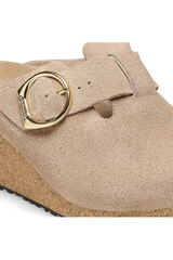 Birkenstock Fanny Ring-Buckle Suede Leather | Warm Sand | Narrow