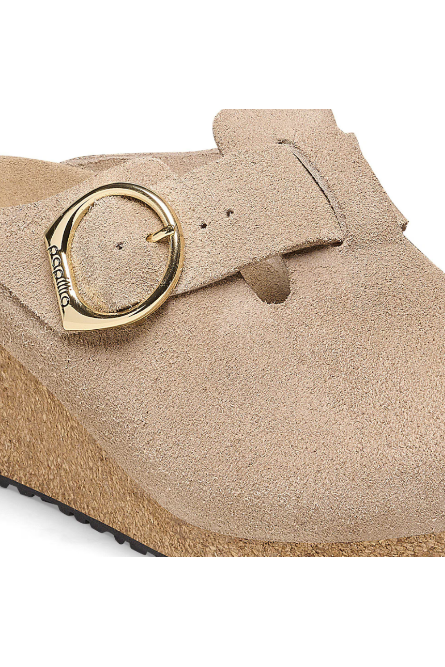 Birkenstock Fanny Ring-Buckle Suede Leather | Warm Sand | Narrow