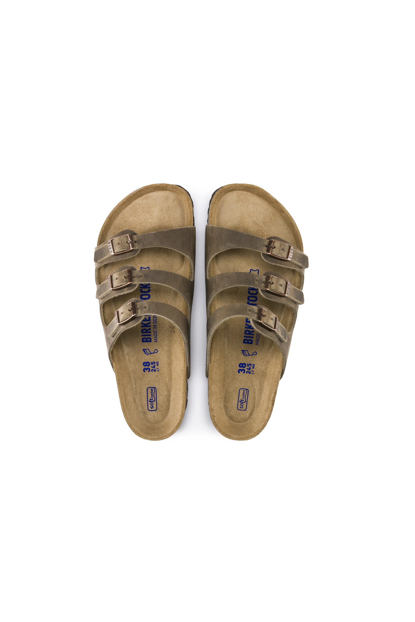 Birkenstock Florida Soft Footbed Oiled Leather | Tobacco Brown | Regular