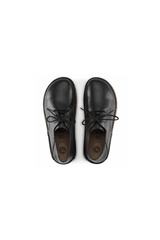 Birkenstock Gary Natural Leather Vintage Wood | Black | Narrow