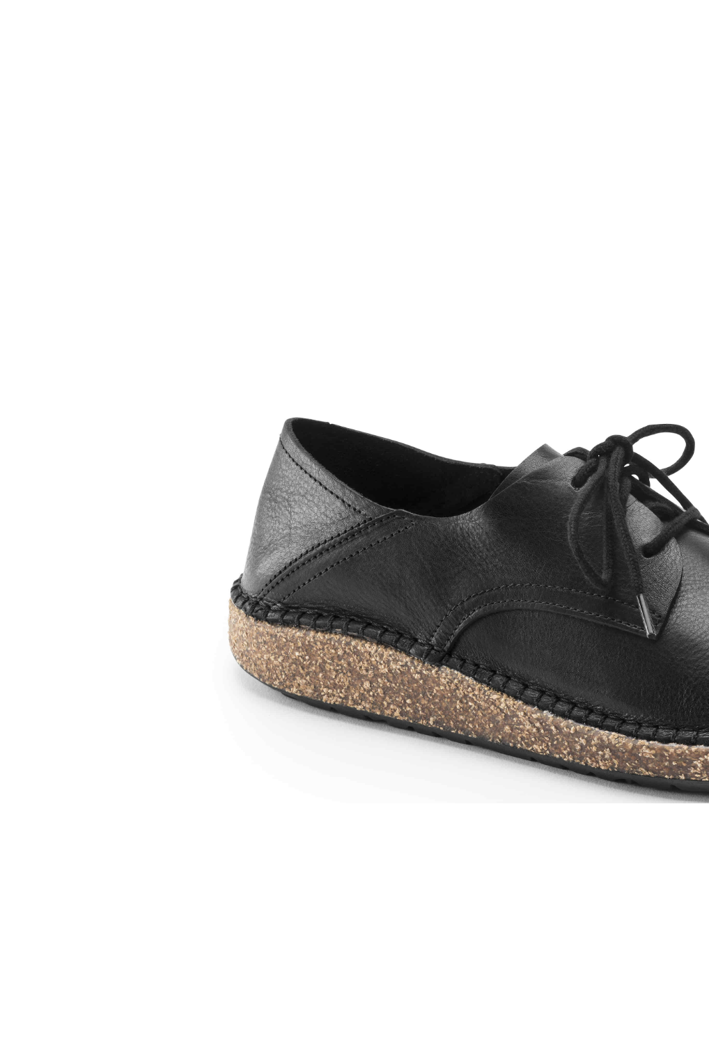 Birkenstock Gary Natural Leather Vintage Wood | Black | Narrow