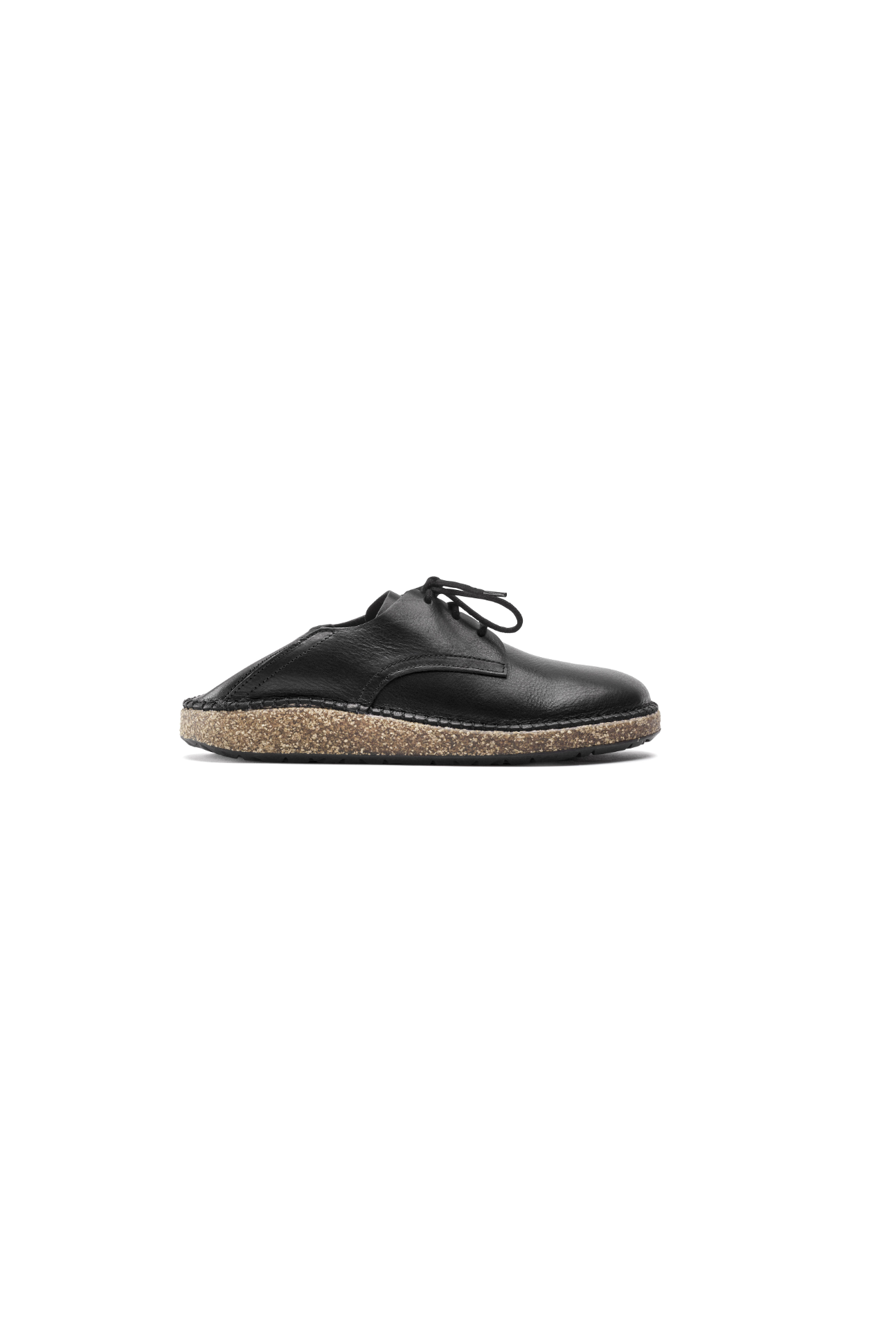 Birkenstock Gary Natural Leather Vintage Wood | Black | Narrow