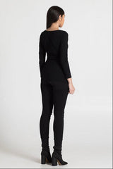 Black Wrap Top