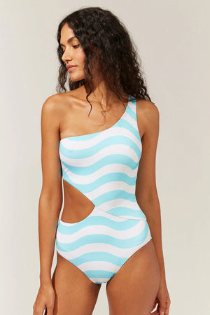 Solid & Striped The Claudia Reversible One Piece - Fresh Air
