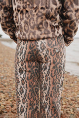 House of Sunny Collarless Leopard Jacket