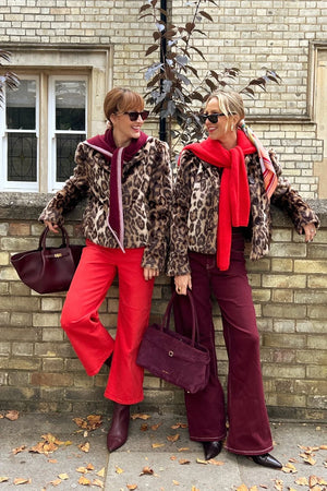 @belleandbunty in House of Sunny Collarless Leopard Jacket