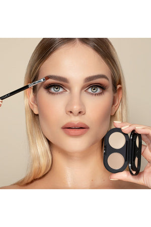 COLOR + SHAPE BROW POWDER DUO - LIGHT MODEL