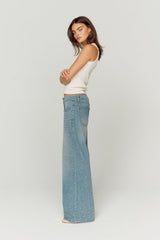 House of Sunny Crystallised Wide Leg Denim