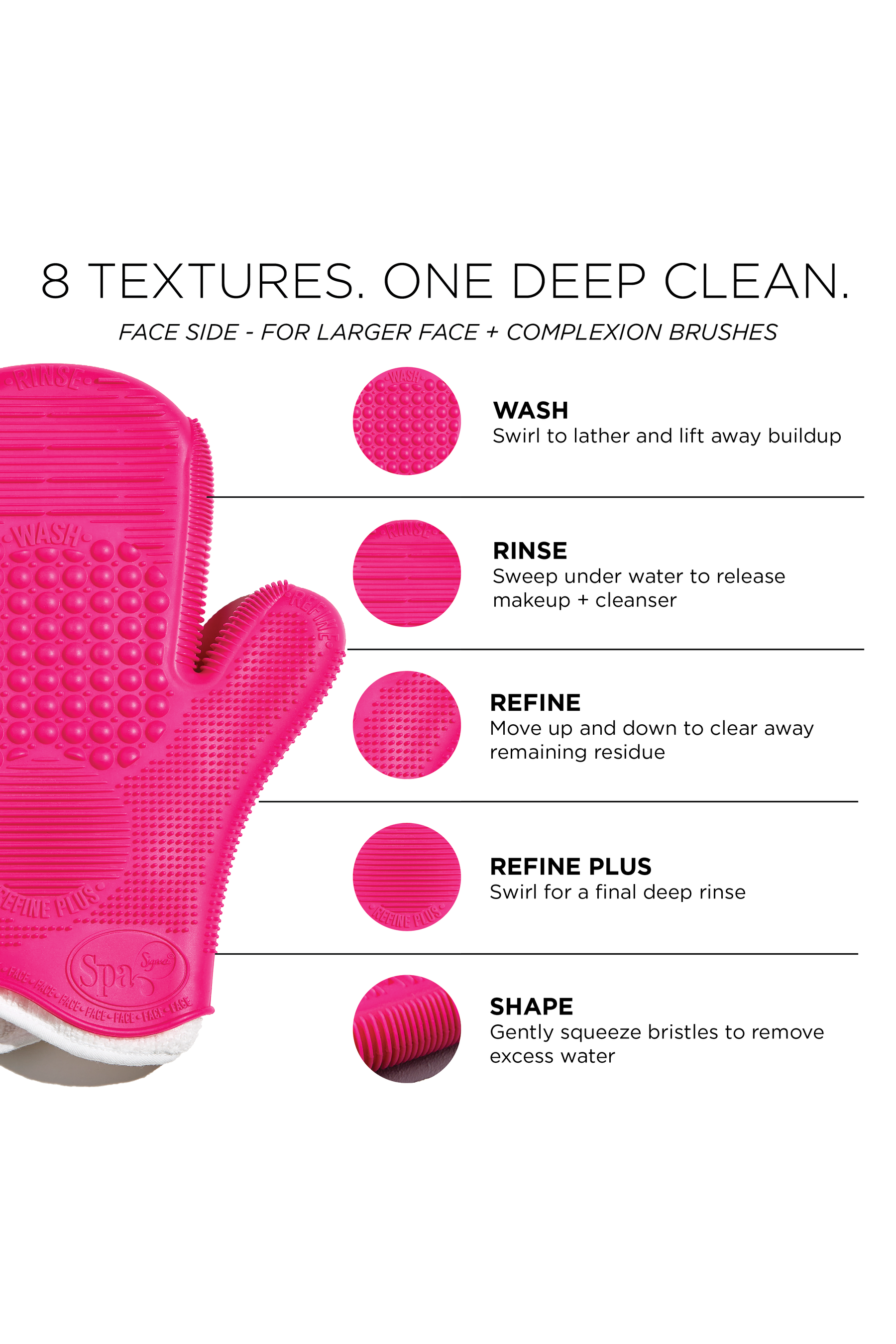 2X Sigma Spa® Brush Cleaning Glove