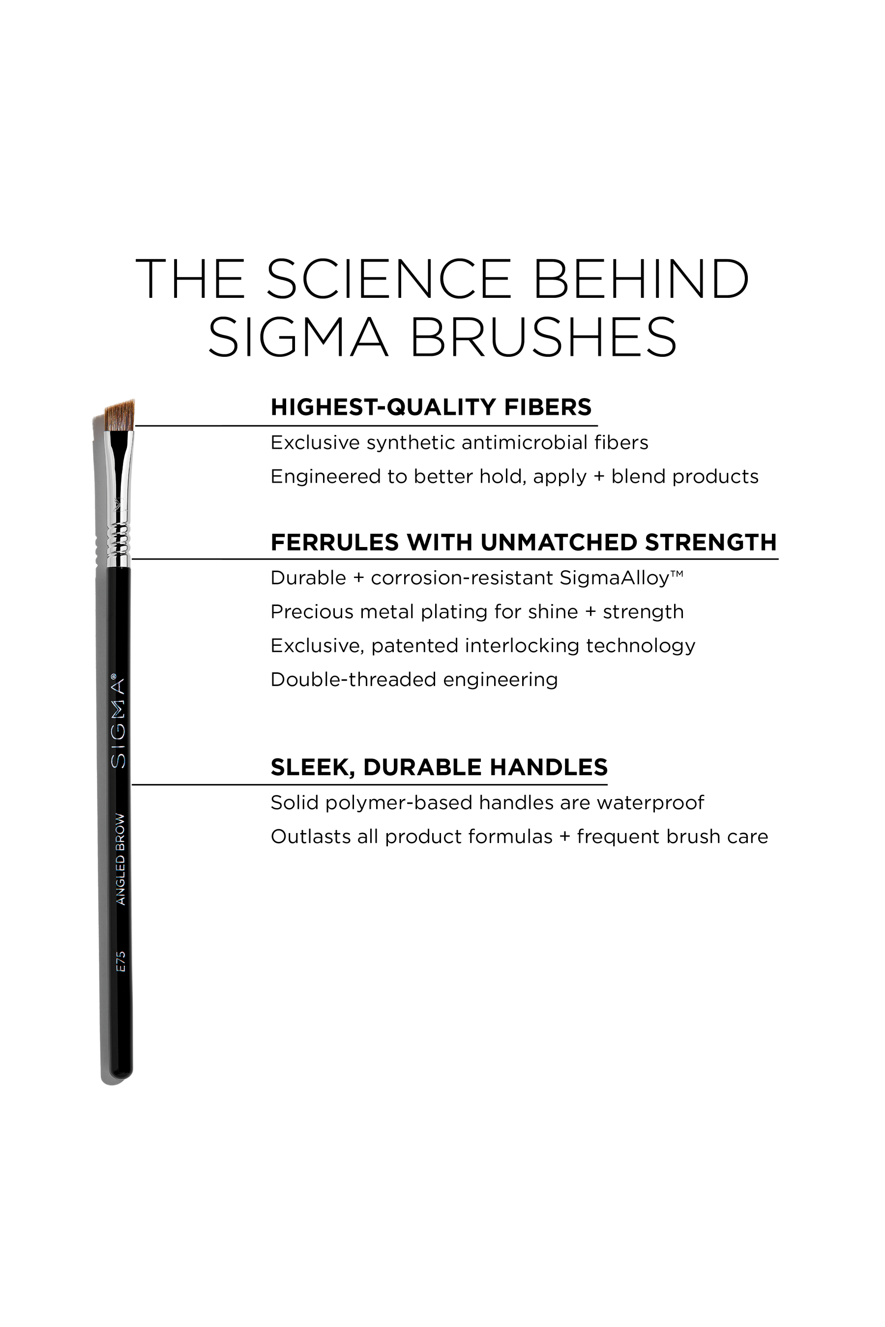 E75 Angled Brow Brush