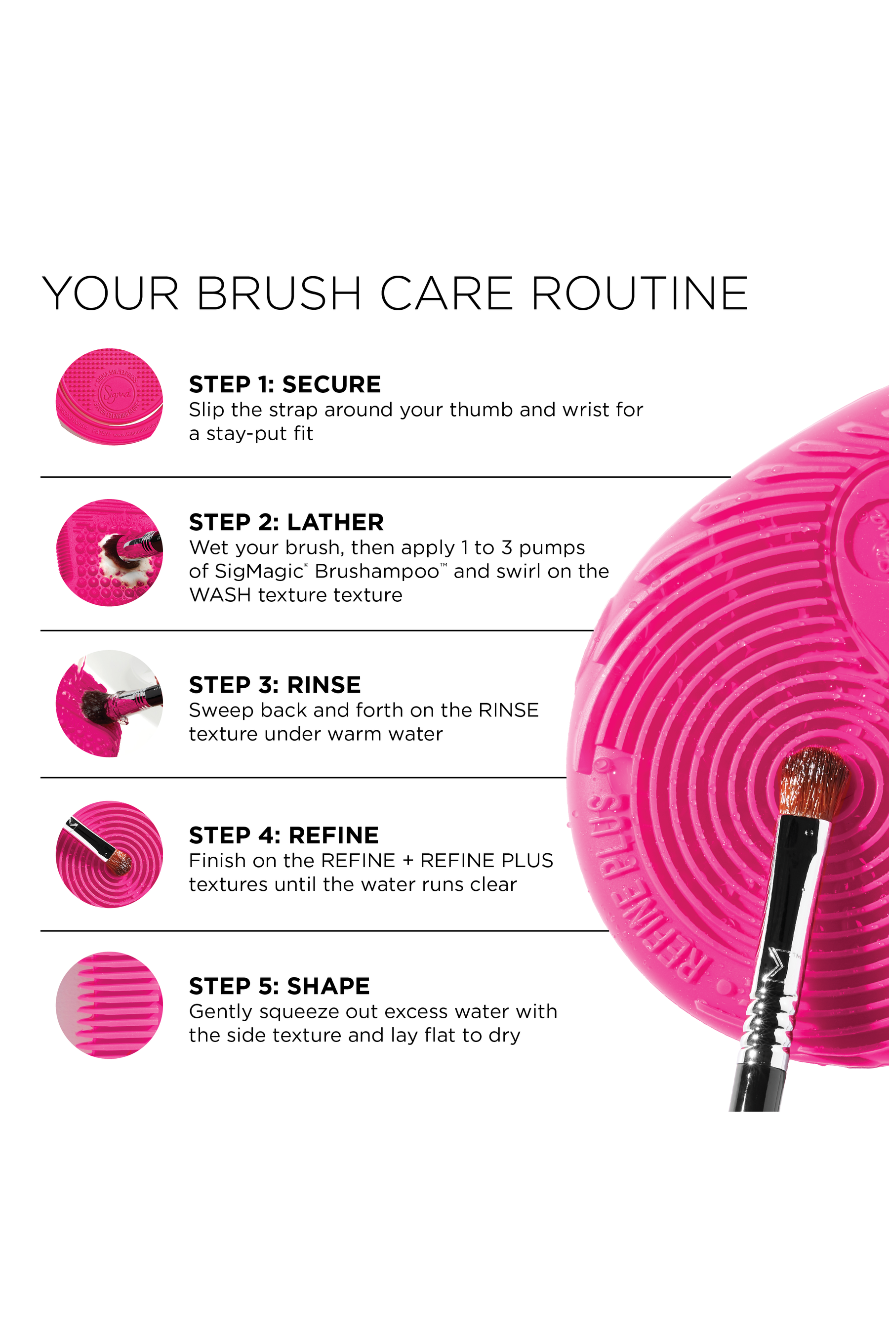 Sigma Spa® Express Brush Cleaning Glove
