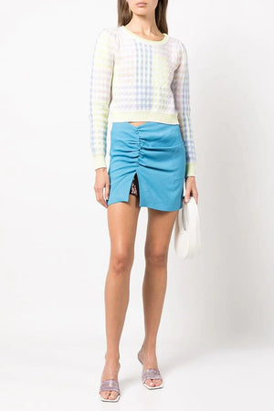LoveShackFancy Dolana Crop Pullover - Mint Jelly