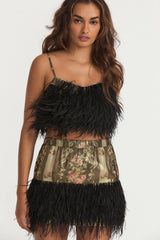 LoveShackFancy Dusty Crop Cami - Midnight Ruby