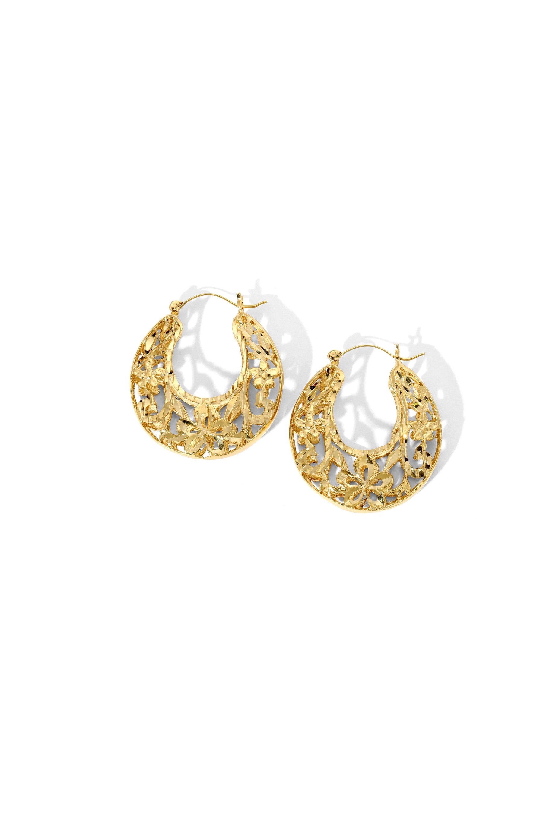 The Violet Hoop Earrings