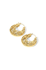 The Violet Hoop Earrings