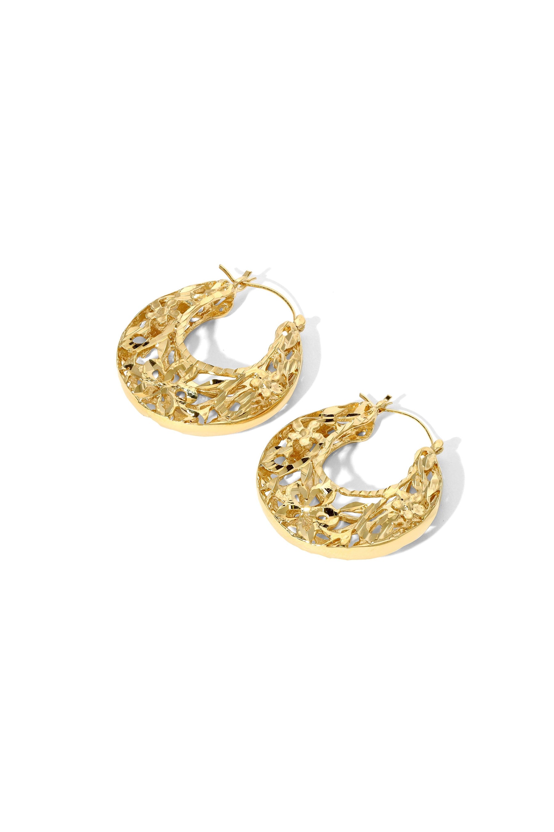 The Violet Hoop Earrings