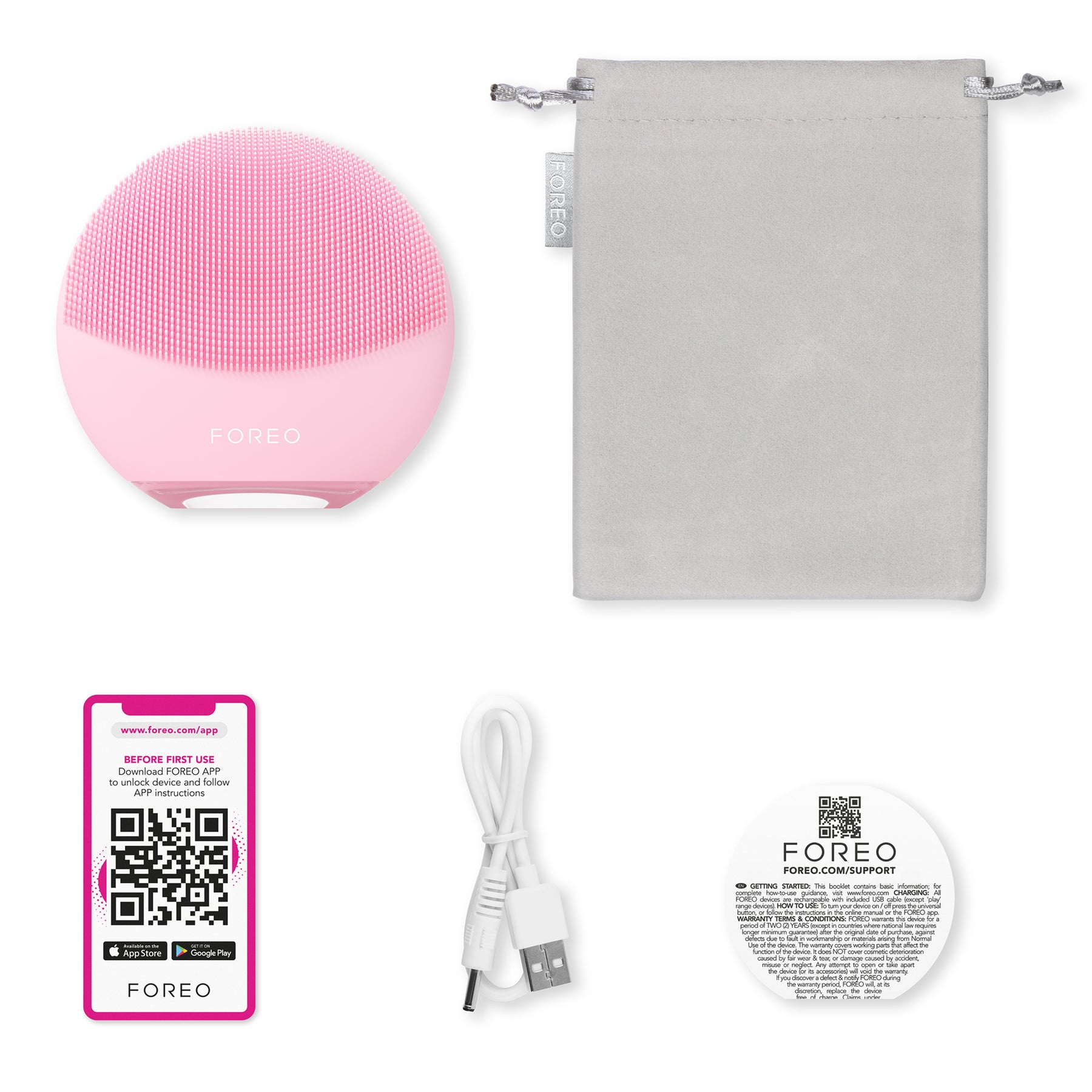 Luna 4 Mini Pearl Pink