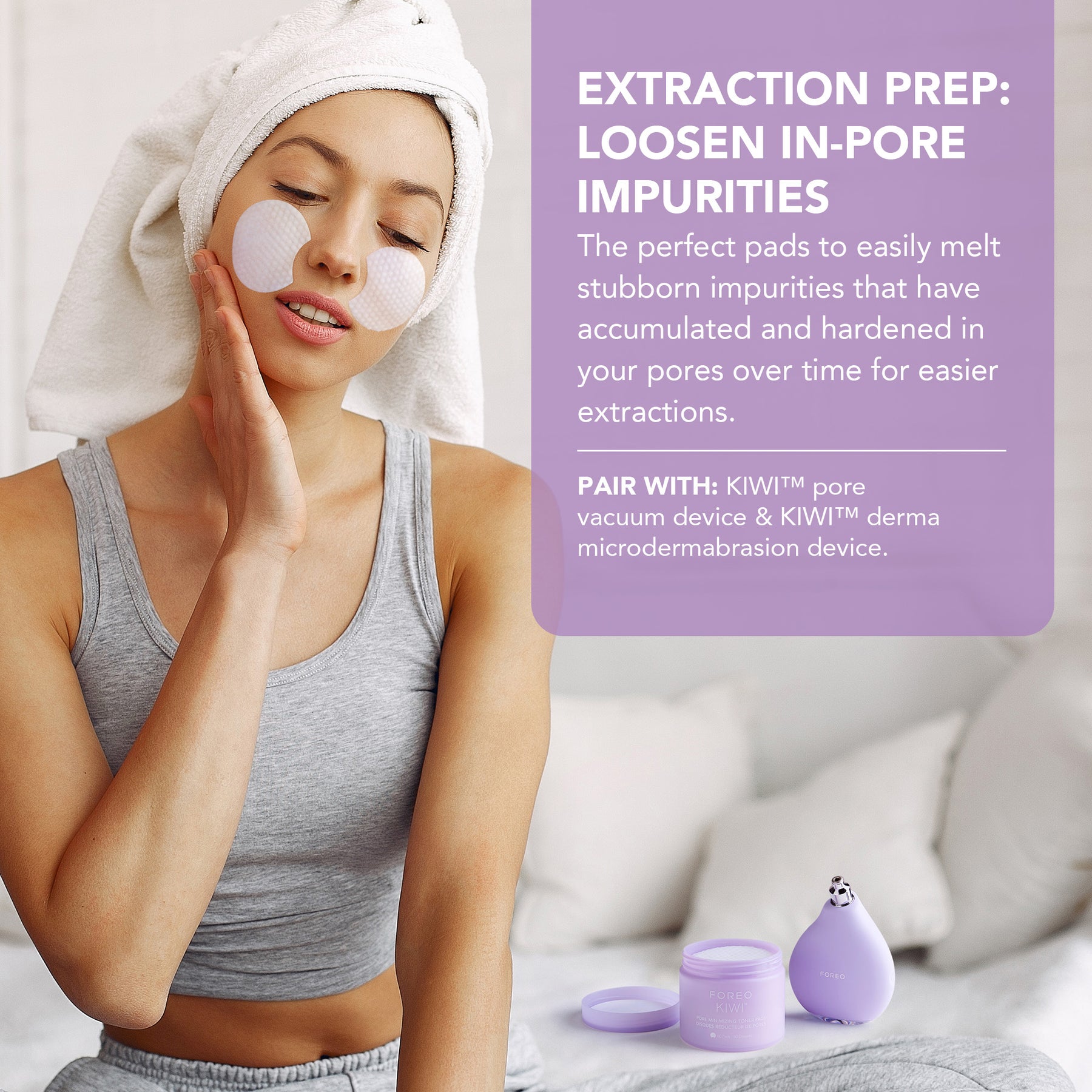 Foreo Kiwi Pore Minimizing Toner Pads