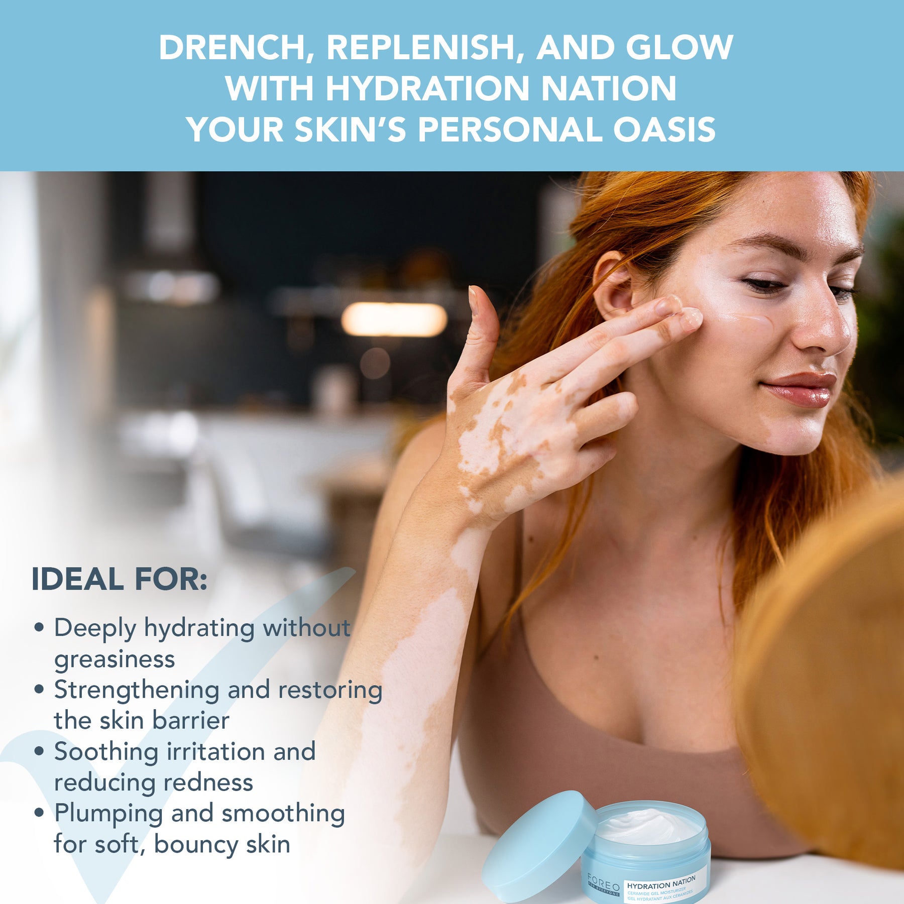 Foreo For Everyone Hydration Nation Ceramide Gel Moisturizer