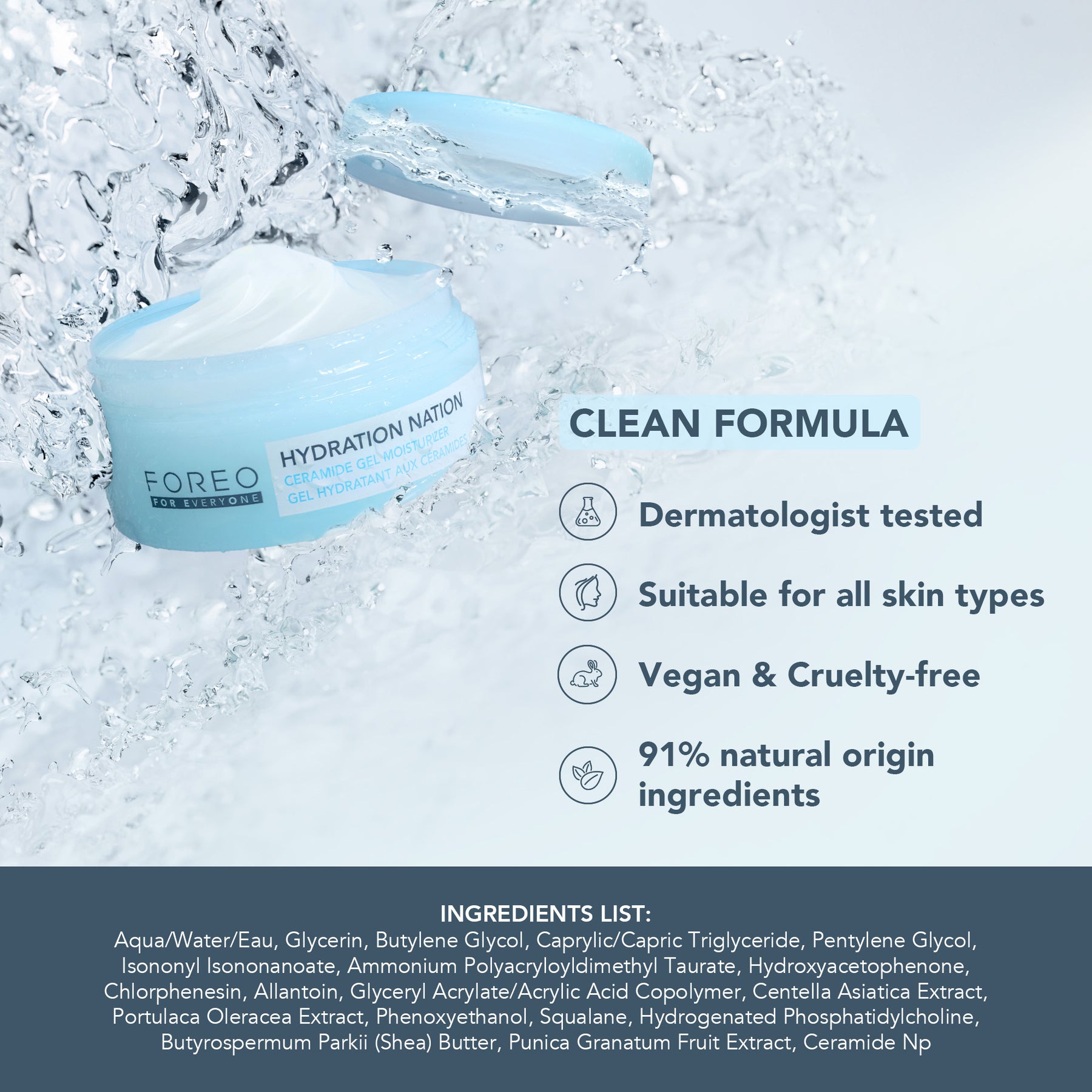 Foreo For Everyone Hydration Nation Ceramide Gel Moisturizer