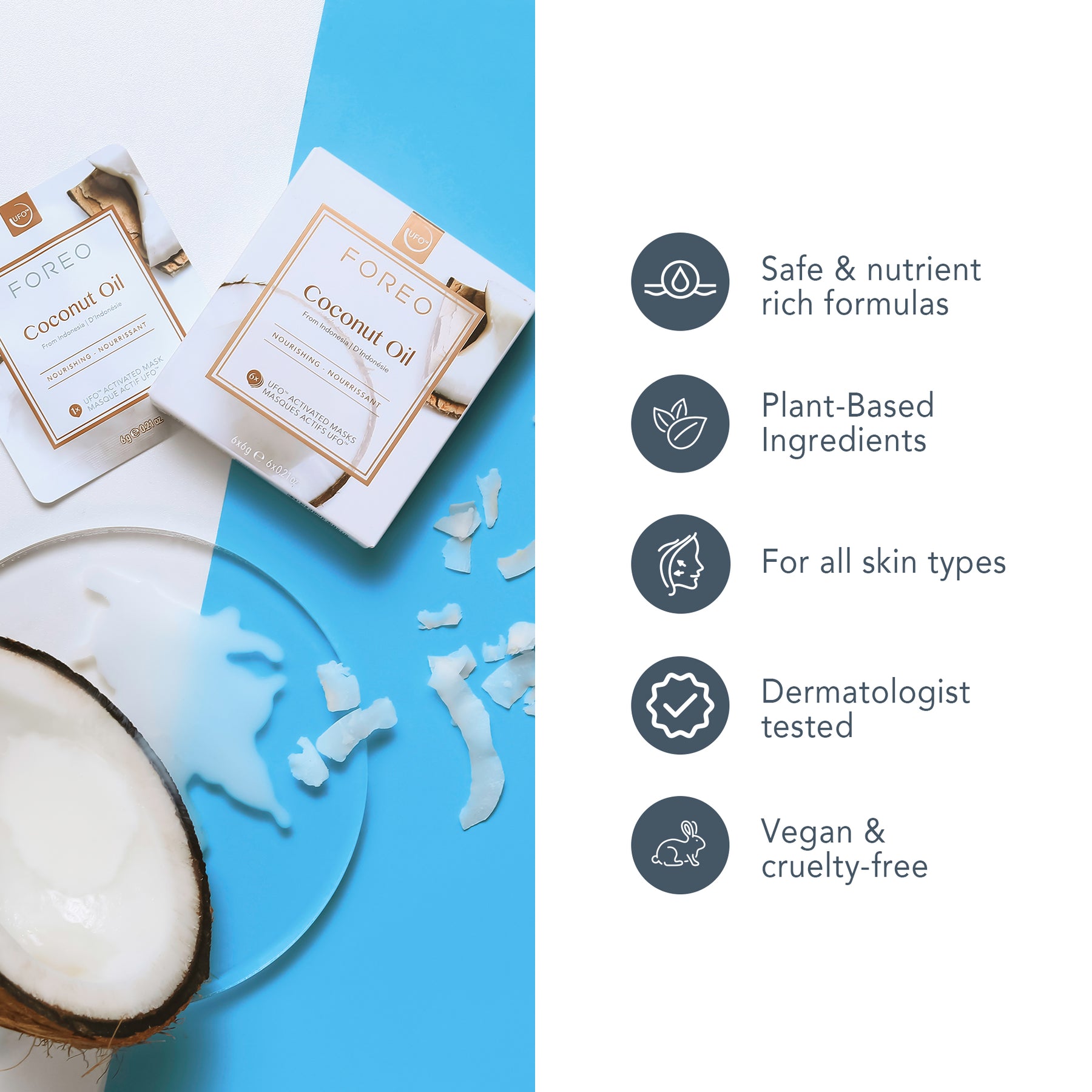 Ufo Mask Coconut Oil X 6
