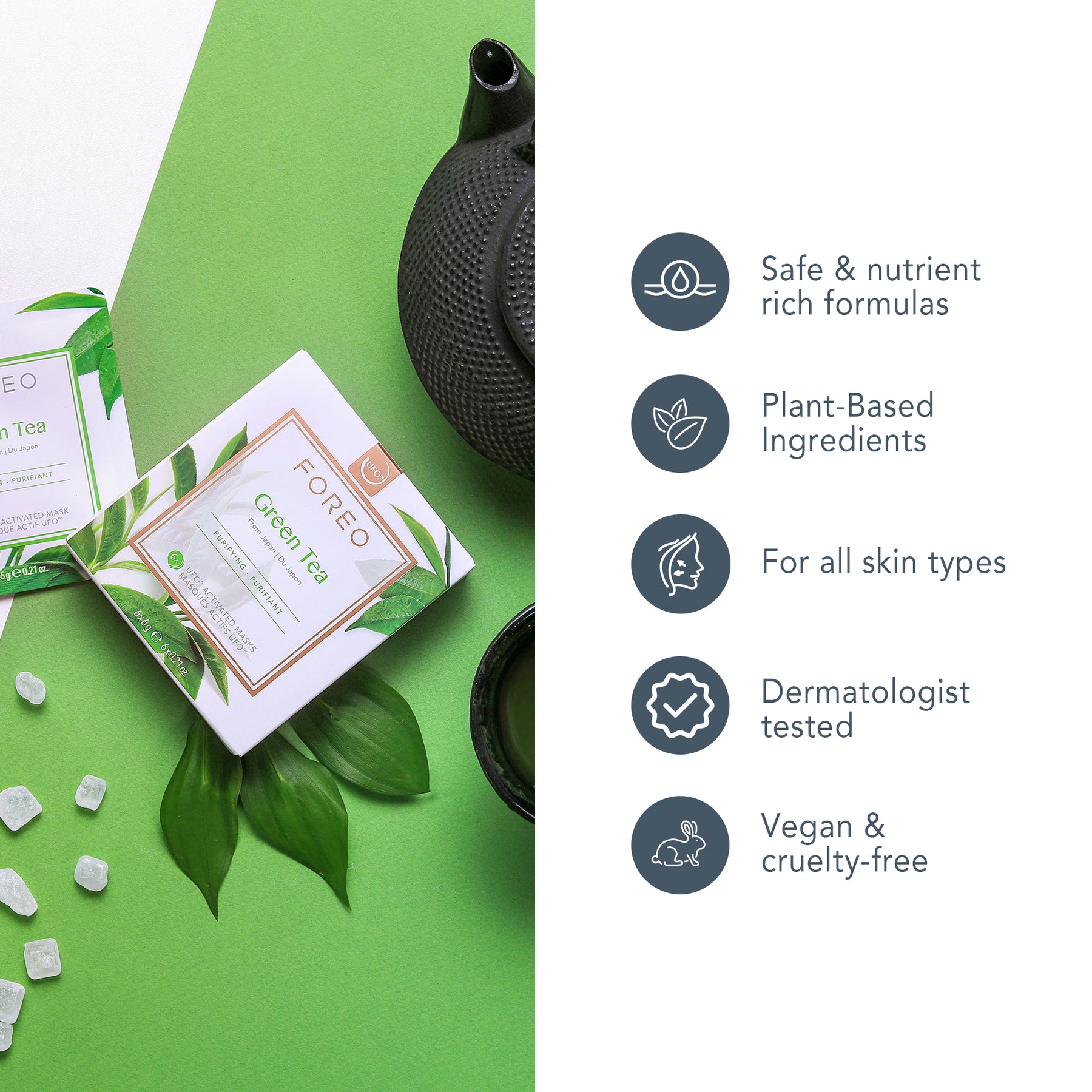 Ufo Mask Green Tea X 6