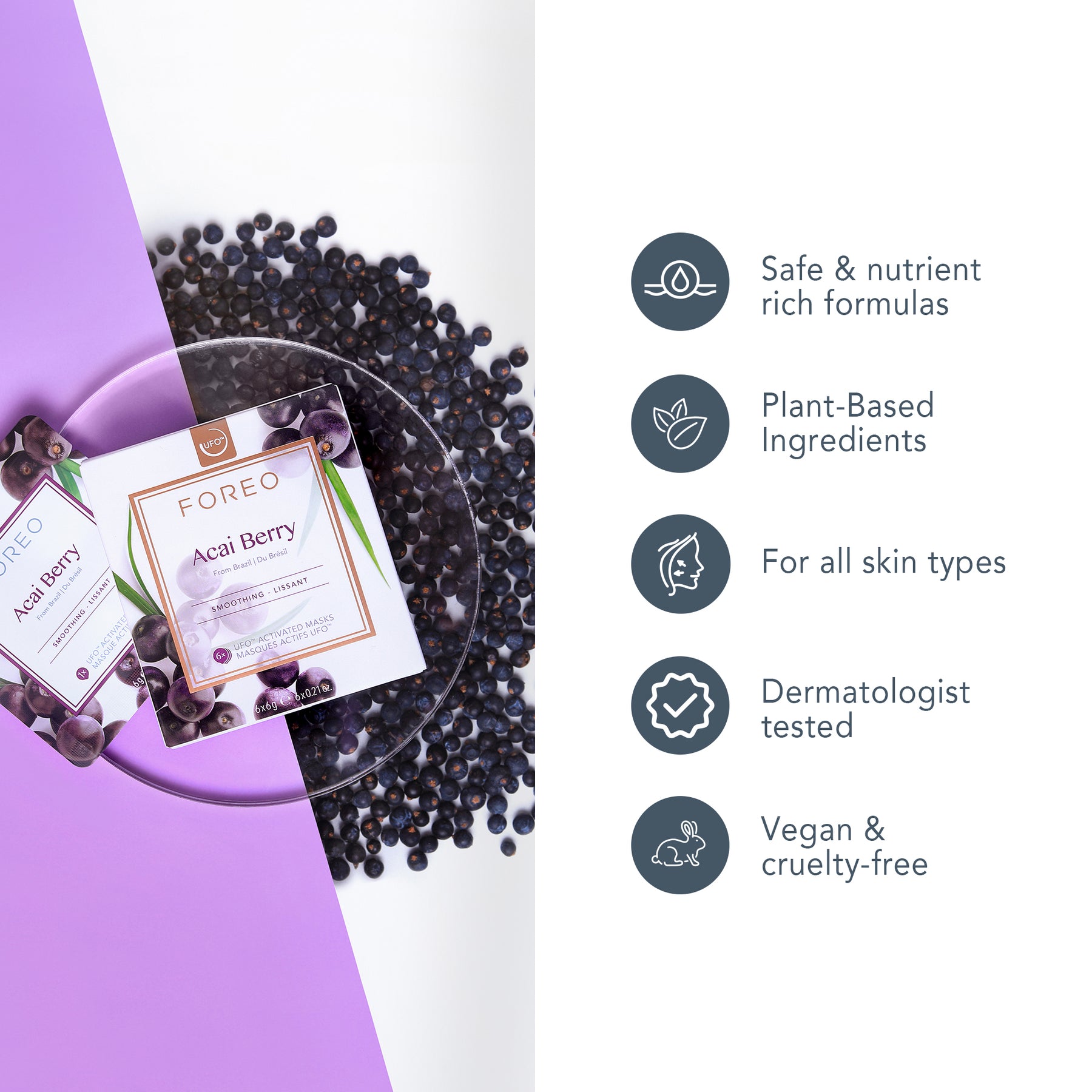 Ufo Mask Acai Berry X 6