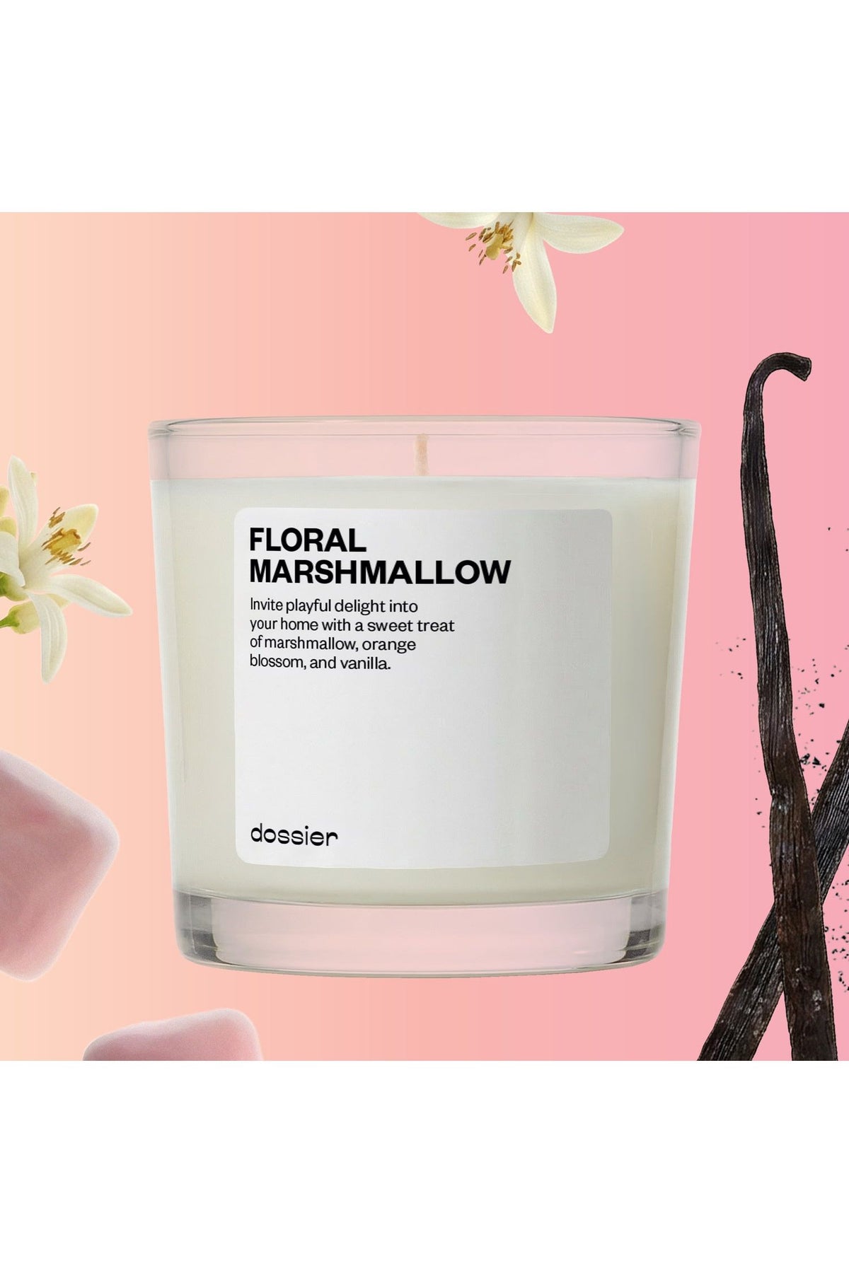 Floral Marshmallow Candle - Inspired by By Kilian’s Love, Don’t Be Shy Perfume