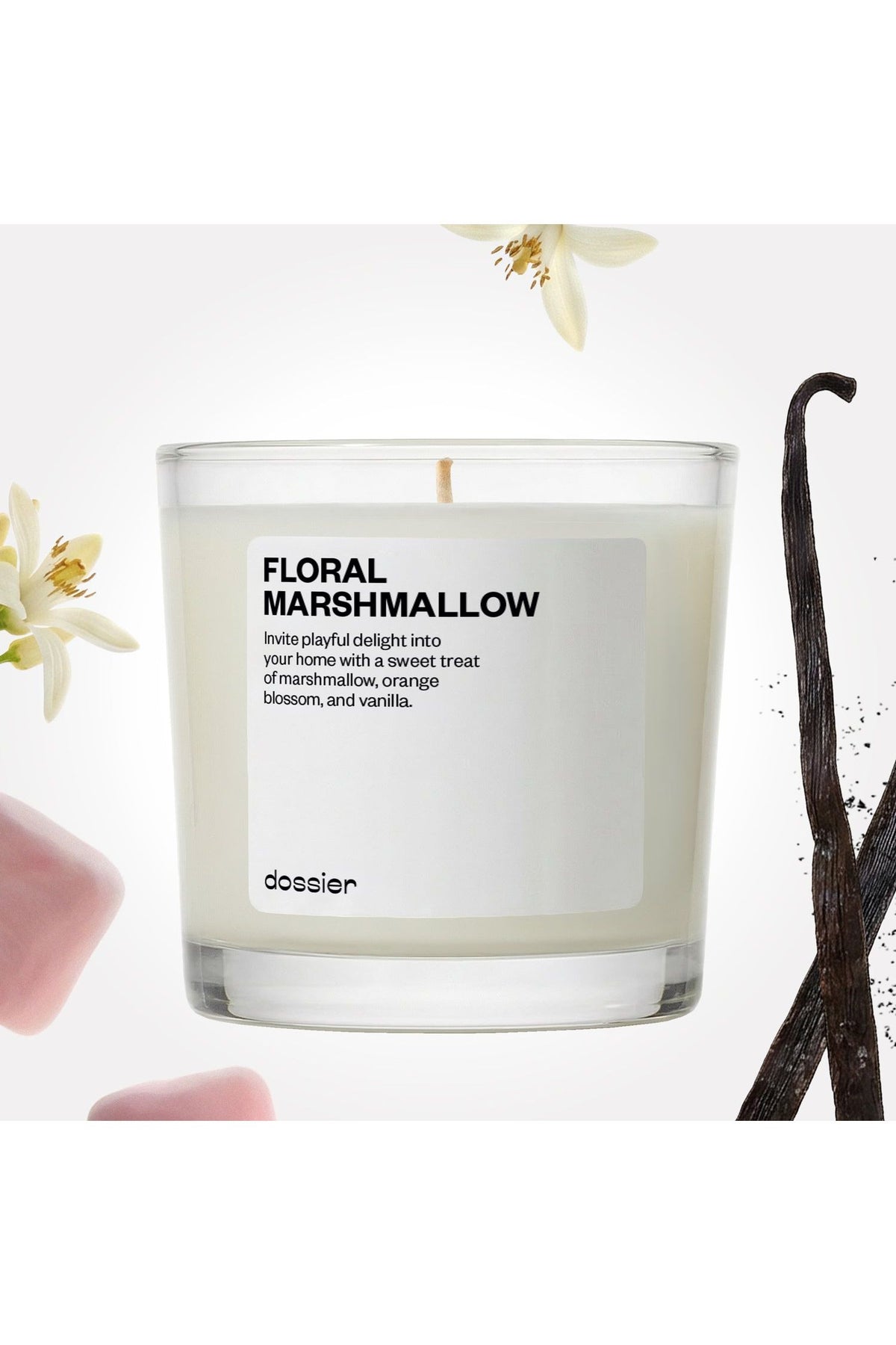 Floral Marshmallow Candle - Inspired by By Kilian’s Love, Don’t Be Shy Perfume
