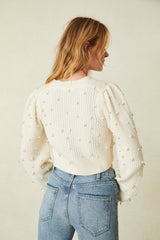 LoveShackFancy Frances Crop Cardigan