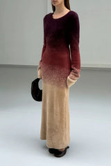 SAEMDI Gradient Knit Dress