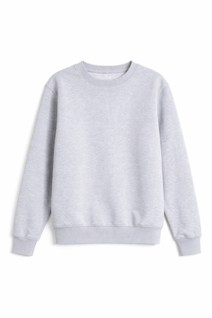 Gray sweatshirt on a white background