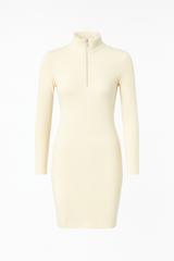 The Ribbed Zip Dress