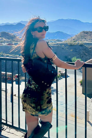 @victoriajustice in Significant Other Havana Mini Dress