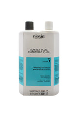 System 3 Duo by Nioxin for Unisex - 2 x 33.8 Shampoo, Conditioner