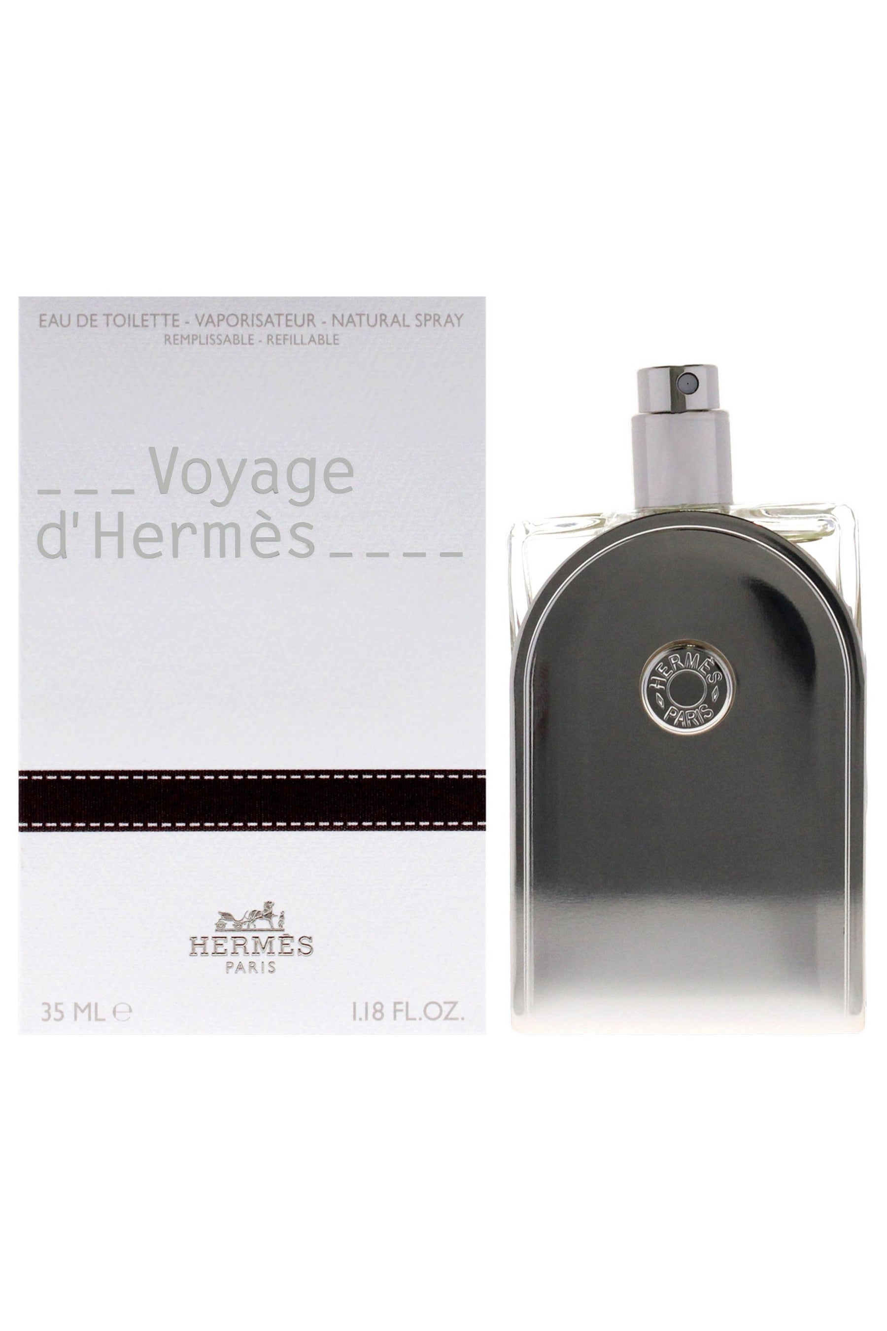 Voyage DHermes by Hermes for Unisex - 1.18 EDT Spray (Refillable)