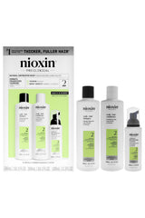 System 2 Kit by Nioxin for Unisex - 3 Pc 10.1oz Cleanser Shampoo, 10.1 Scalp Therapy Conditioner, 3.38oz Scalp and Hair Treatment