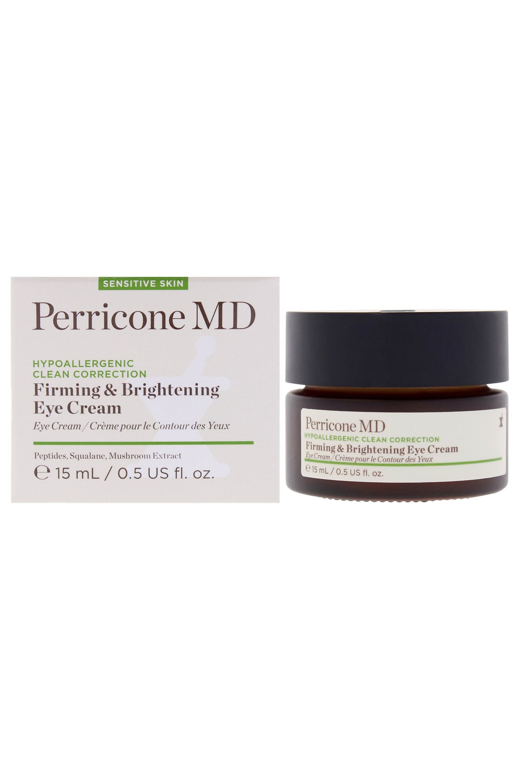 Hypoallergenic Clean Correction Firming and Brightening Eye Cream by Perricone MD for Unisex - 0.5 Cream