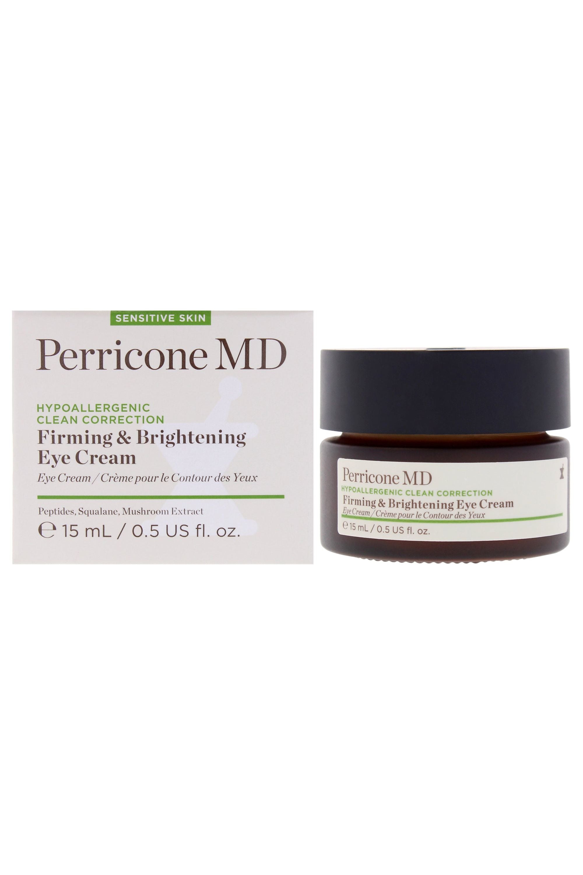 Hypoallergenic Clean Correction Firming and Brightening Eye Cream by Perricone MD for Unisex - 0.5 Cream